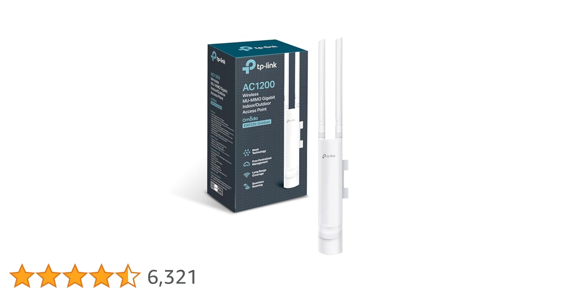 TP-Link EAP225-Outdoor Access Point, AC1200 Gigabit Wireless
